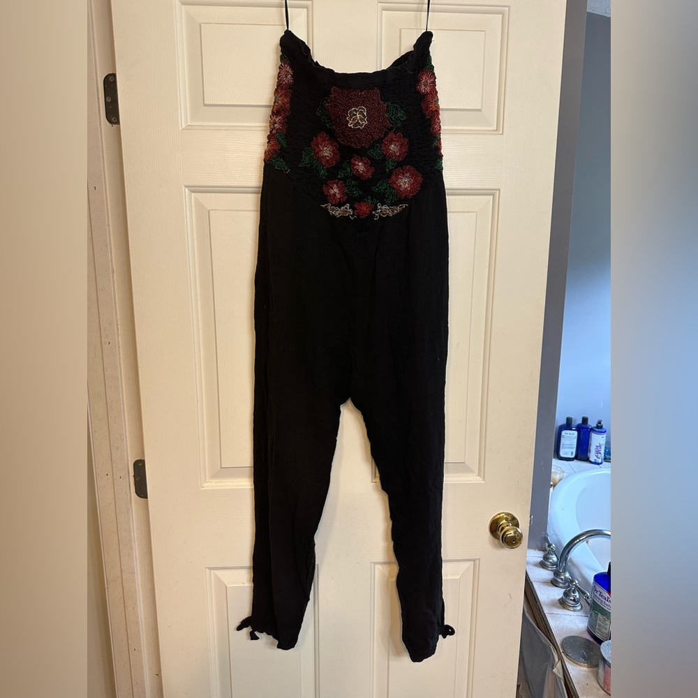 Free People strapless jumpsuit